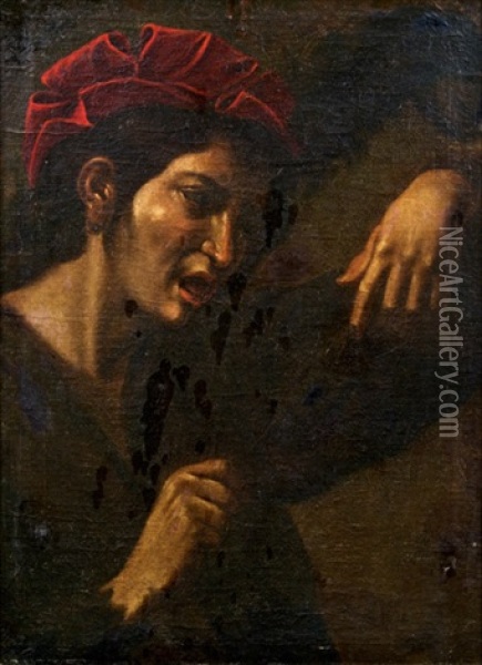 Knabe Von Einer Maus Gebissen Oil Painting -  Caravaggio