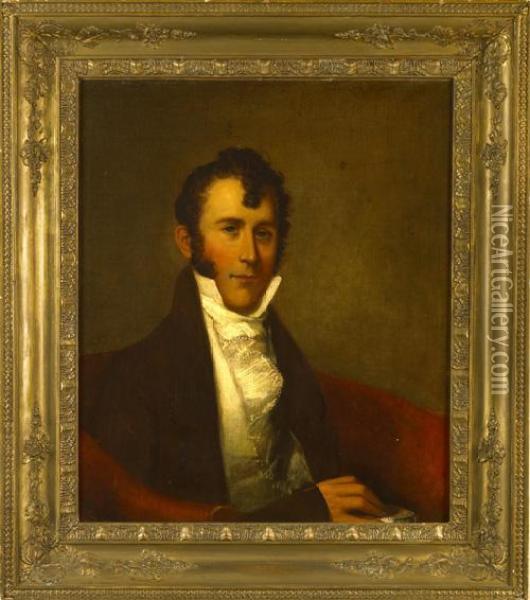 Portrait Of Mr. Walcott Oil Painting - Gilbert Stuart