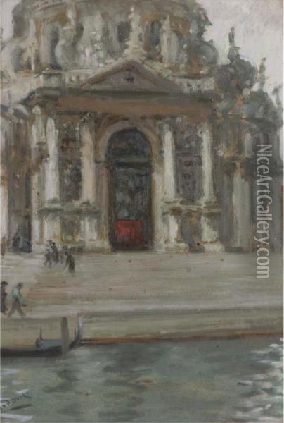 The Salute, Venice Oil Painting - Albert Ludovici