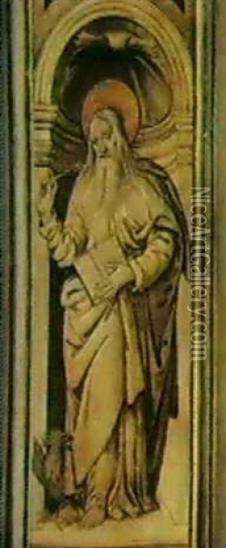 San Giovanni Battista & San Giovanni Evangelista Oil Painting - Filippo (Filippino) Lippi