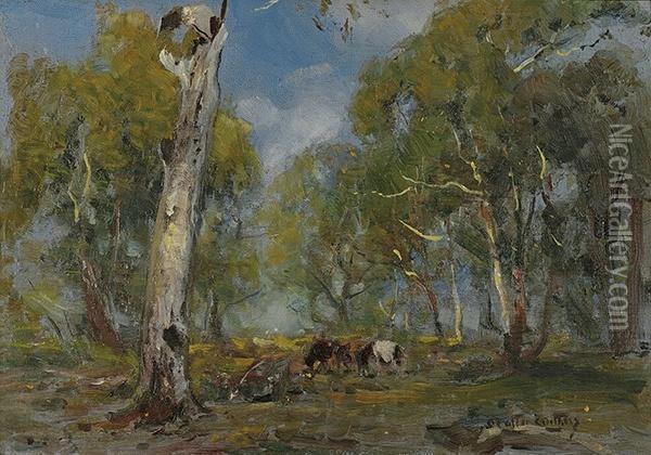 Landscape With Cattle Oil Painting - Walter Withers