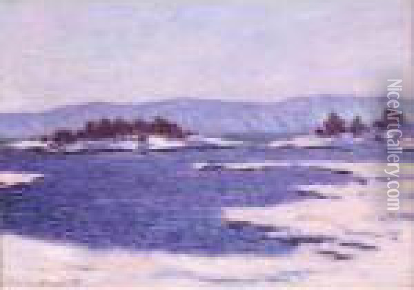 Au Bord Du Fjord De Christiania Oil Painting - Claude Oscar Monet