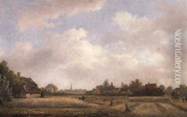 Partie Auf Dem Lande Oil Painting - Johan Diderik Cornelis Veltens