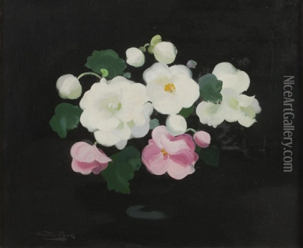 Wild Roses Oil Painting - Stuart James Park