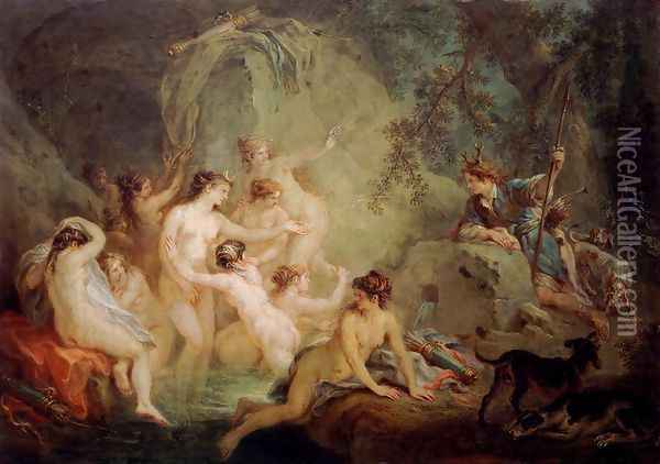 Diana and Actaeon 1785 Oil Painting - Martin Johann Schmidt