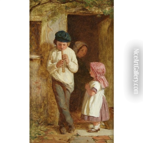 A Merry Tune Oil Painting - George Smith