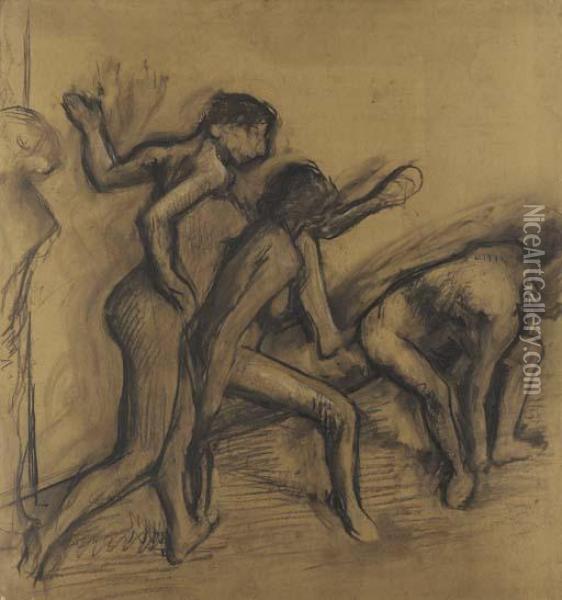 Danseuses Au Repos Oil Painting - Edgar Degas