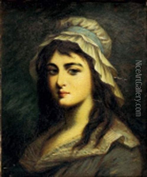 Portrait De Jeune Femme Oil Painting - Fedor Petrovich Chumakov