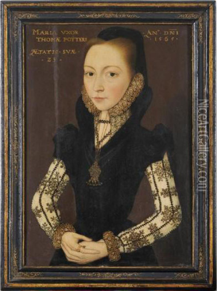 Portrait Of A Lady Oil Painting - Master Of The Countess Of Warwick