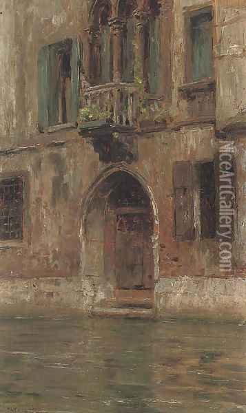 The house of Lord Byron, Venice Oil Painting - Bernard Hay