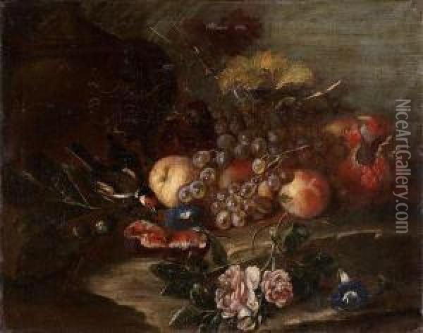 Natures Mortes Aux Fruits Et Fleurs Oil Painting - Giovanni Stanchi