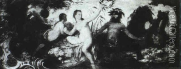 Mythologische Szene Oil Painting - Albert Freytag