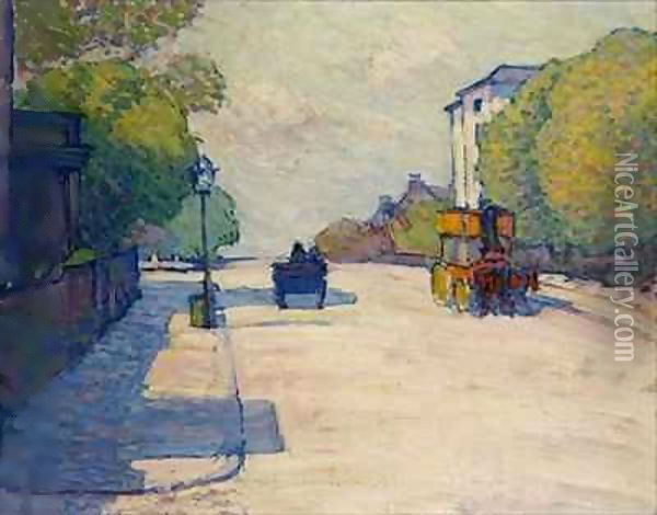 Adelaide Road in Sunlight Oil Painting - Robert Polhill Bevan