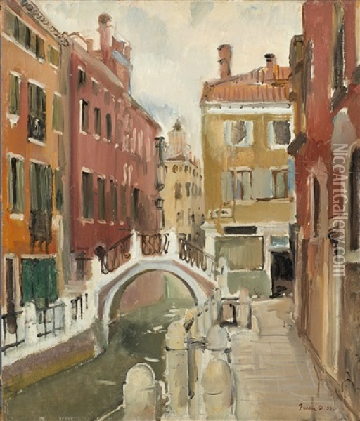 Rio Veneziano Oil Painting - Donato Frisia
