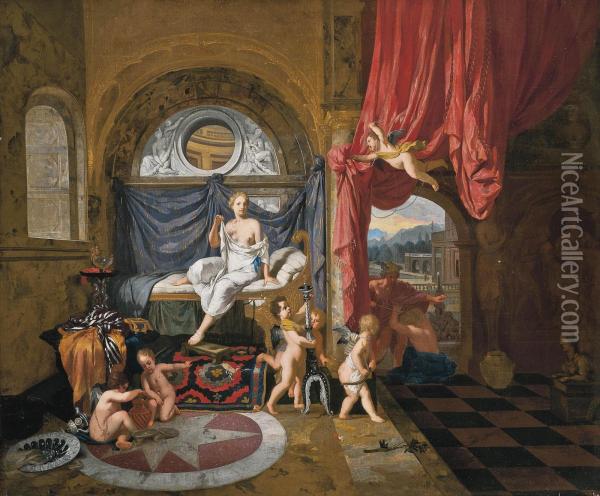 Mercury And Herse Oil Painting - Gerard de Lairesse