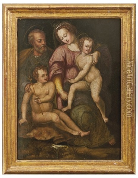 Heilige Familie Mit Dem Johannesknaben Oil Painting - Michele Tosini