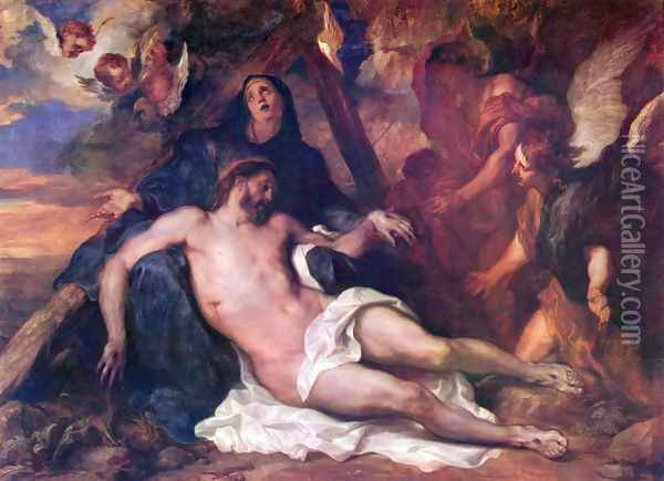 Beweinung of Christ 2 Oil Painting - Sir Anthony Van Dyck