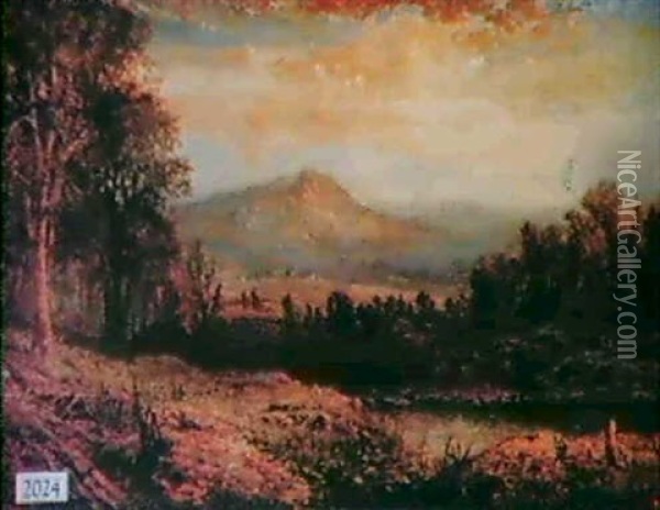 Mount Marcy, Essex Co., N.y. Oil Painting - Robert B. Hopkin