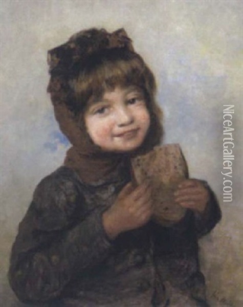 Ein Stuck Brot Oil Painting - Winifred von Miller