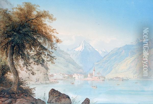 Monte Cervino, Alps Oil Painting - Konrad Corradi