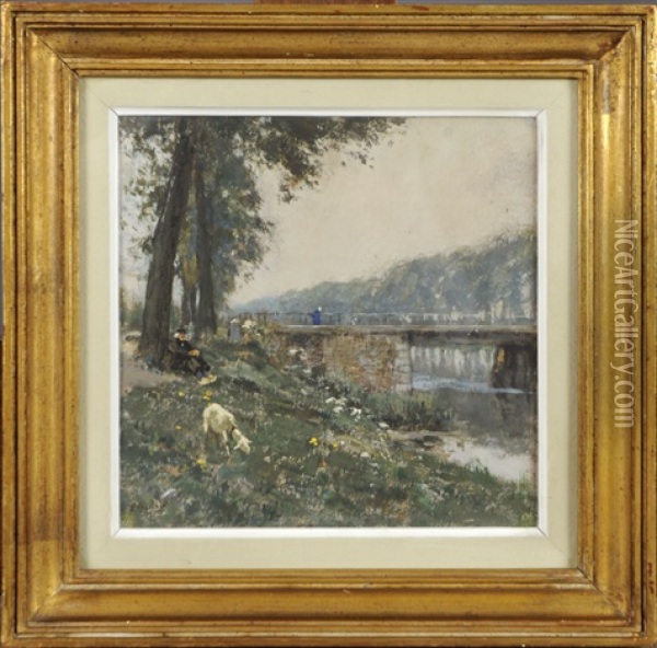 Le Canal Leopold Pres De Heist Oil Painting - Hendrick Cassiers