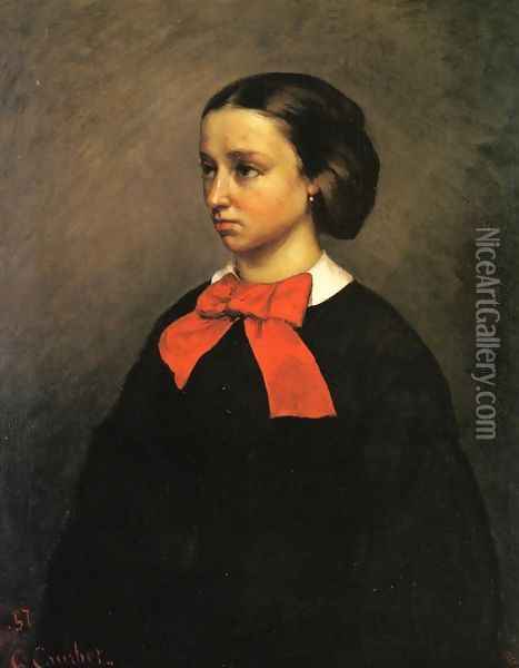 Portrait of Madame Jacquet Oil Painting - Gustave Courbet