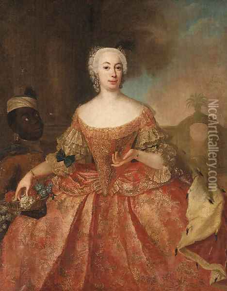 Portrait of Princess Sophie Friedrich Albertine of Anhalt Oil Painting - Rosina Christiana Ludovica Matthieu, Ne Lisiewska