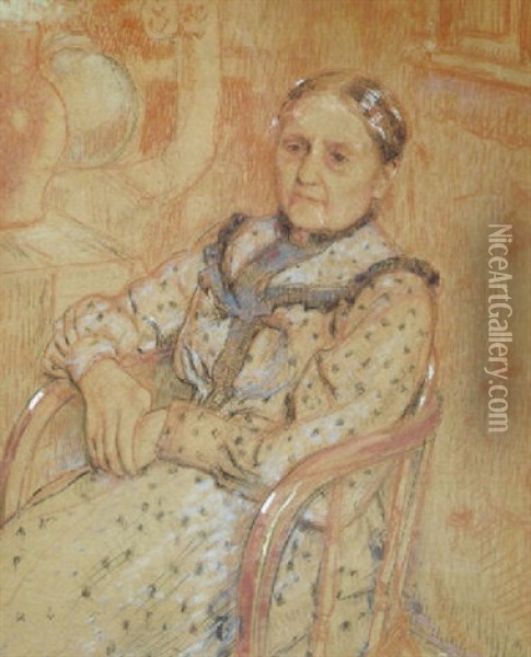Femme Dans Un Fauteuil Oil Painting - Georges Lemmen