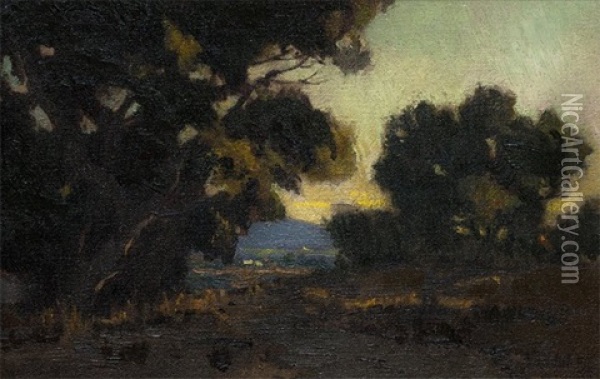 Santa Anita Oil Painting - Elmer Wachtel