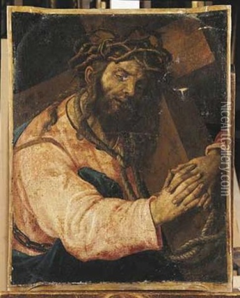 Le Christ Portant Sa Croix Oil Painting -  Romanino (Girolamo Romani)