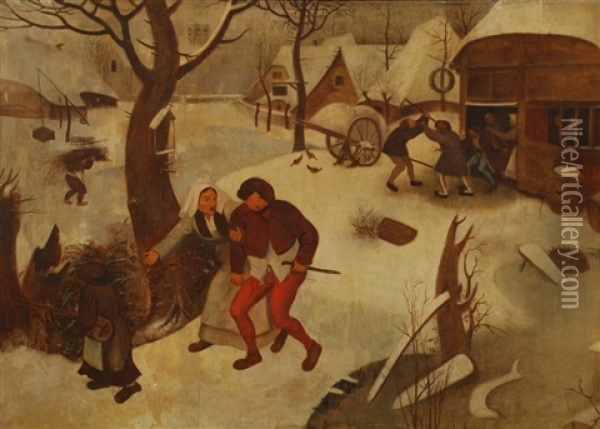 Le Retour De L'auberge Oil Painting - Jan Brueghel the Elder