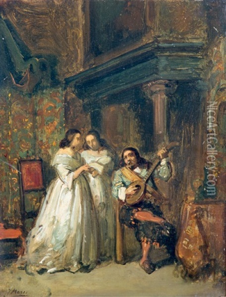 Romance Oil Painting - Jacob Henricus Maris