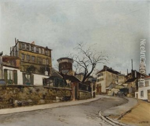 Rue St. Vincent - Montmartre Oil Painting - Marcel Francois Leprin