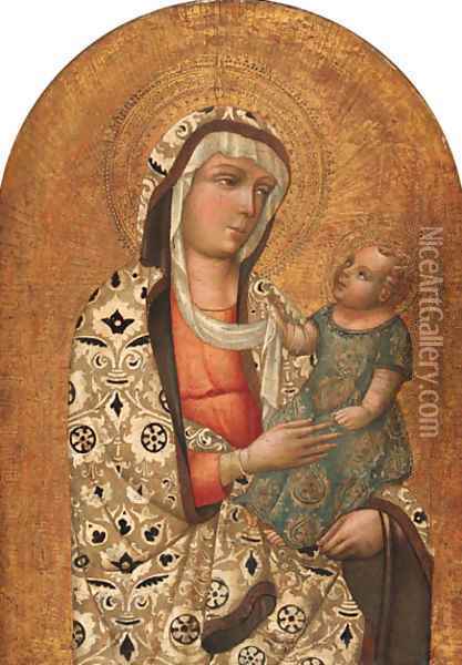 The Madonna and Child Oil Painting - Paolo Veneziano