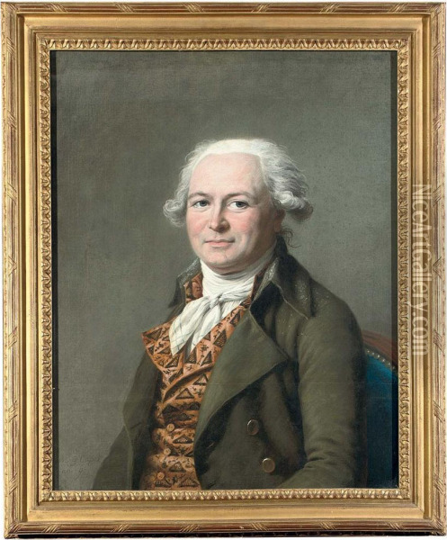 Portrait Of Jean-pierre Demetz (1753-1820) Oil Painting - Marie-Gabrielle Capet