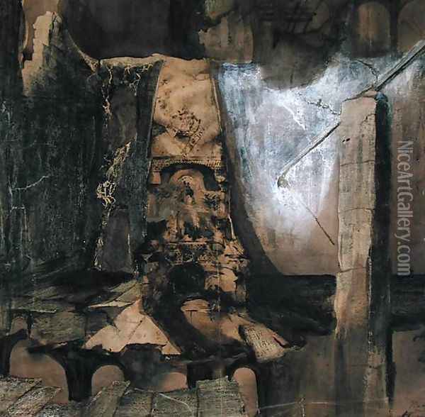 Hic Clavis Alias Porta Ruins Oil Painting - Victor Hugo