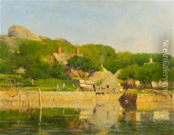 Pastoral River Scene Oil Painting - William Lamb Picknell