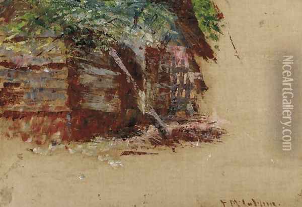 Country Cottage Oil Painting - Frederick McCubbin