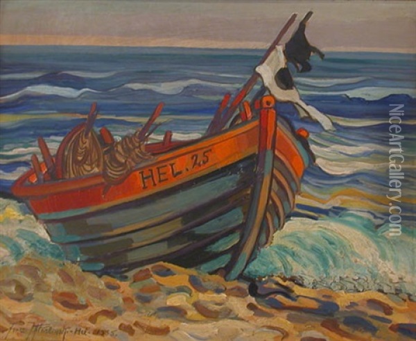 Hel Oil Painting - Janusz Kotarbinski