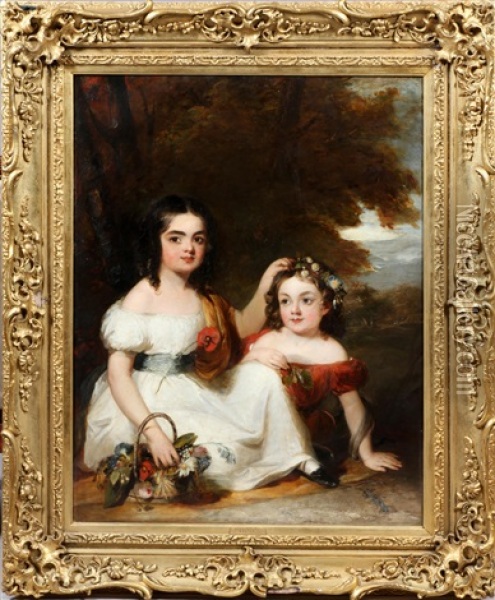 Portrait Of Eleanor Mary Ann Richards Oil Painting - William Salter