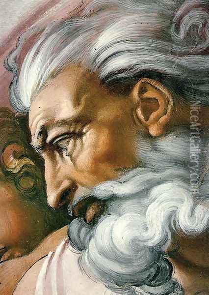 Creation of Adam (detail-4) 1510 Oil Painting - Michelangelo Buonarroti
