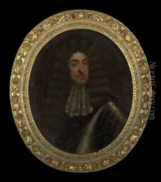 Portrait Of King James Ii Oil Painting - Nicolas de Largilliere