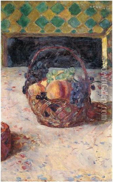 Raisins Noirs Et Peches Oil Painting - Pierre Bonnard