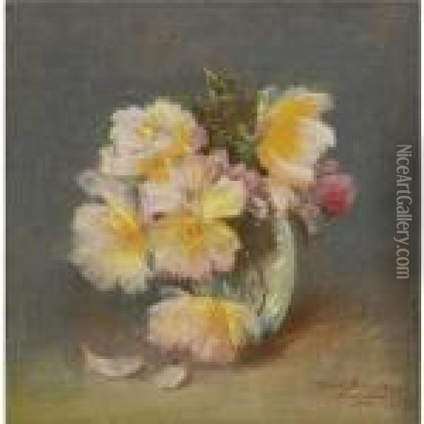 Floral Still Life Oil Painting - Alfredo Ramos Martinez