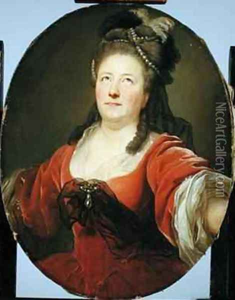 Portrait of the Actress Friederike Seyler 1738-89 Oil Painting - Anton Graff