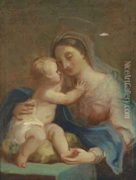 The Madonna and Child Oil Painting - Sebastiano Conca