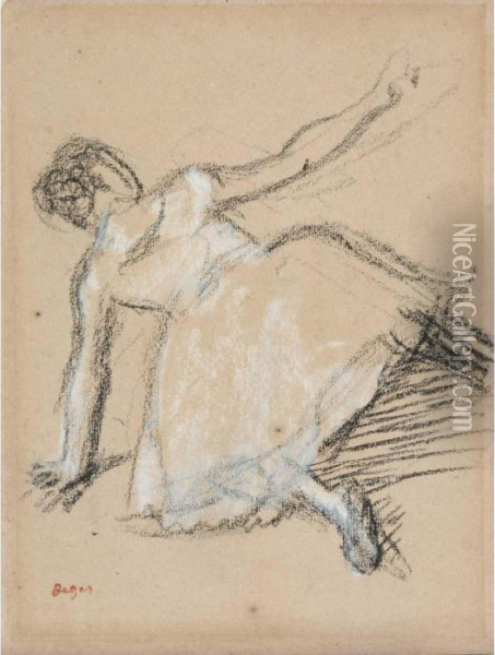 Danseuse Vue De Dos Oil Painting - Edgar Degas