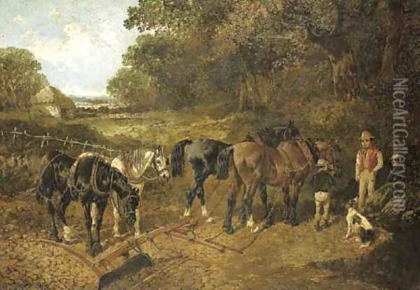 The plough team 2 Oil Painting - John Frederick Herring Snr