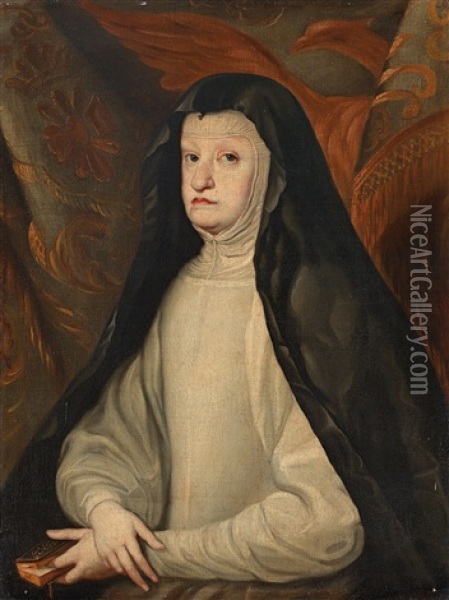 Portrait Of Maria Anna Of Austria Oil Painting - Claudio Coello