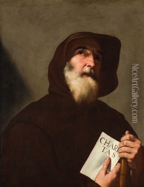 San Francesco Di Paola Oil Painting - Jusepe de Ribera